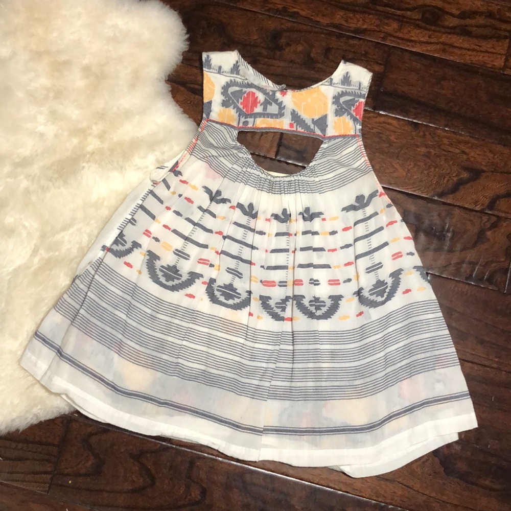 Free people cotton aztec print tank | m |